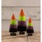 Bethany Lowe 6.0 Inch The Brighter Side Halloween Trees Halloween Decorative Tree Set , Halloween Decor Multi-Colored Black Orange Green Purple